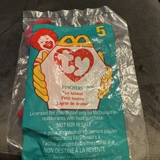 Ty Teenie Beanie Babies McDonald’s Happy Meal Toy-Pinchers the Lobster- sealed 