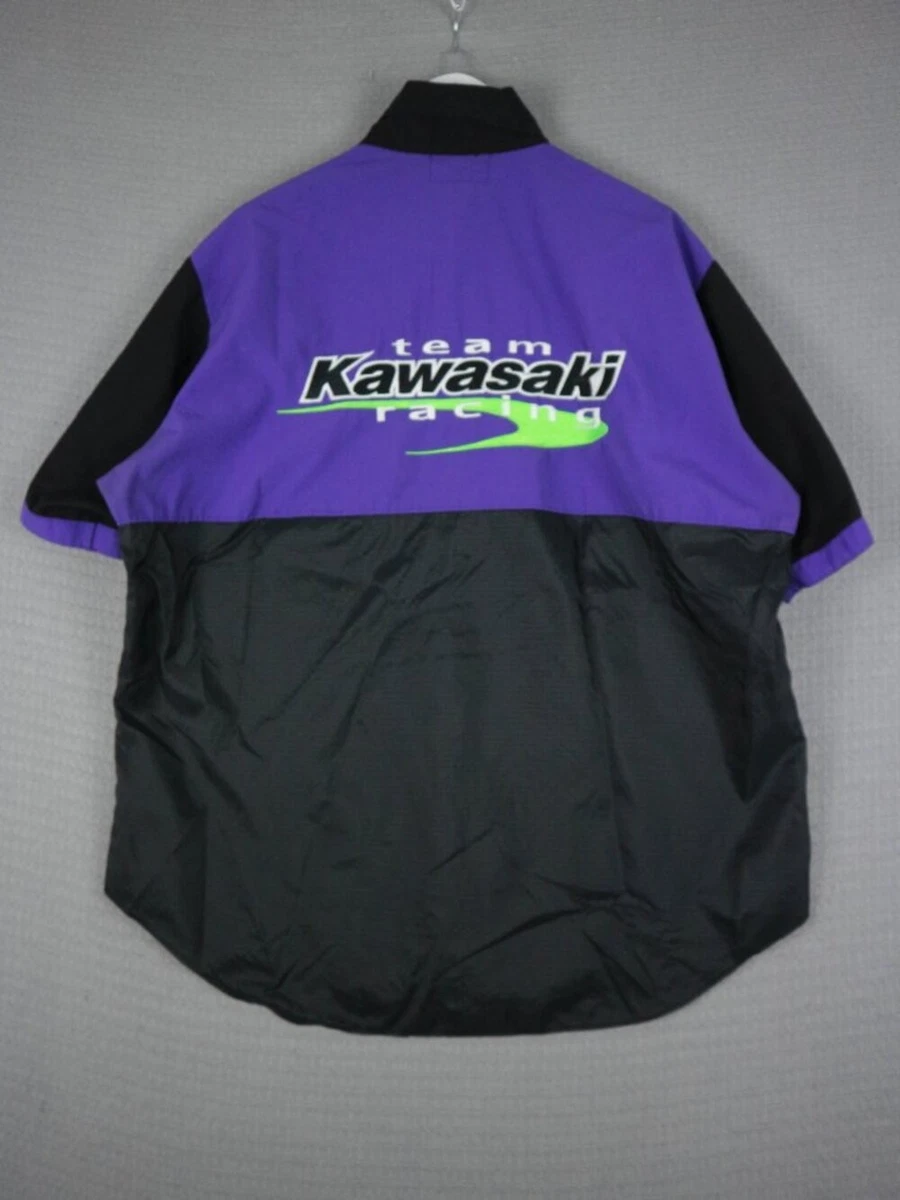 Kawasaki Short Sleeve Button-Up Casual Button-Down Shirts for Men