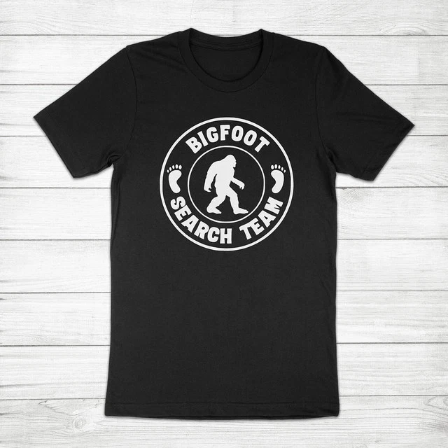Bigfoot Search Team Sasquatch Yeti Hiking Camping Outdoors Tee Tee S-3XL