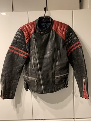 Euro Vintage Leather Jacket Racing Size 48 | eBay