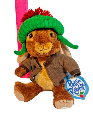 Peter Rabbit Benjamin Bunny Plush 7'' Nickelodeon Cartwheel Hat Jacket w/ Tag