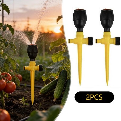 2Pcs Automatic Watering Spray Irrigation System for Lawns Plants Grass