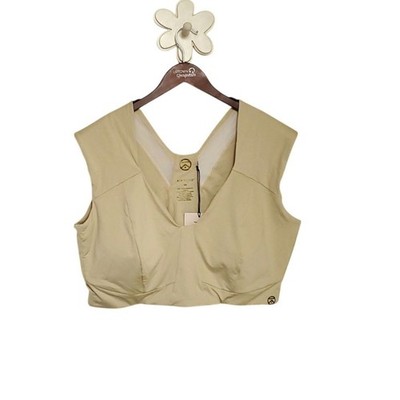 NWT KINFLYTE Freedom Bra Eco Jersey Sand Dune Tshirt Posture Support bra Sz 4X