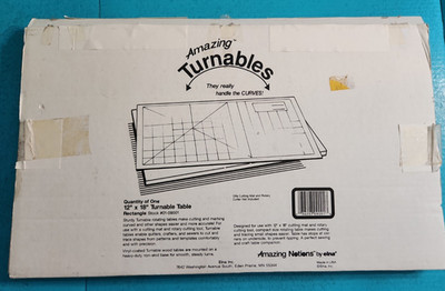 Elna Amazing Notions CUTTING MAT & TURNTABLE 12x18 Quilting Sewing and More