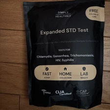 Expanded STD Test Kit- Simple Health Kit  Exp 02/26/26