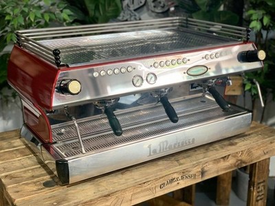 LA MARZOCCO FB80 3 GRUPPEN ROTE ESPRESSOKAFFEEMASCHINE KUNDENSPEZIFISCHER...