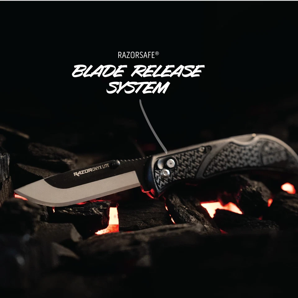 Navaja de Bolsillo Plegable Onyx EDC 3.5" - Sistema de Cuchillas Reemplazables con 27 Navaja-S... Foto 4 de 4