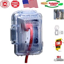 1-Gang Extra Duty Weatherproof In-Use Electrical Outlet Cover - 16-in-1 Clear