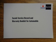 Suzuki Service History Book Manual