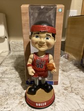 Springy Legs Retro Mascot Chicago Bulls Bobblehead NBA New Basketball FOCO