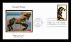 Dr Jim Stamps Carousel Horses Colorano Silk Cachet First Day Of Issue Cover