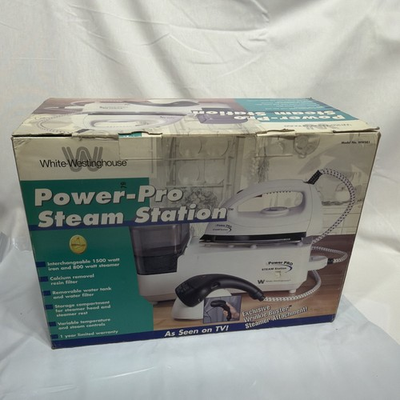 #ad #ad White Westinghouse Power Pro Steam Station Iron NEW IN BOX $69.67