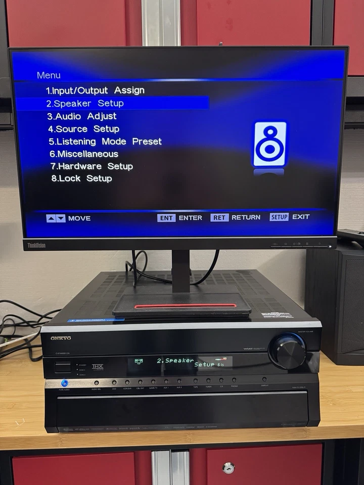 Onkyo Receiver TX-SR875 THX Ultra2 980-Watt Amplifier 50lb Beast! Incl Rem S2 - Image 4 of 4