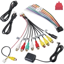 Android Stereo Harness Kit Car Radio Wire Harness with 16Pin ISO Stereo Adapt...