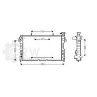 KüHler MotorküHlung FüR Chrysler Voyager IV 3.3 Bj.00-08