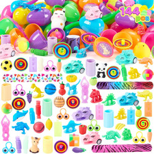 144 PCS Prefilled Easter Eggs with Assorted Toys for Easter Egg Hunt