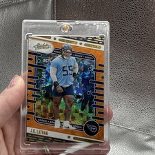 2024 Panini Absolute Football Orange Mosaic J.C. Latham Rookie /299 Titans #107