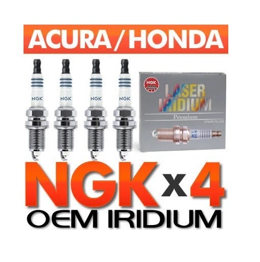 4 PC NGK Laser Iridium Spark Plug Set  OEM for Honda RSX Civic S2000 VTEC K20