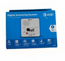 AT T 1740 Digital Answering System With Time and Day Stamp - White - NEW
