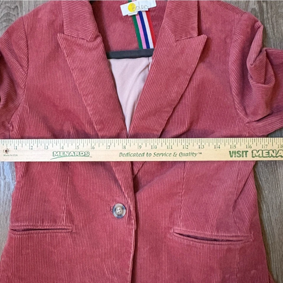Boden Corduroy Blazer – Women’s 6P Petite Pink - Image 3 of 4