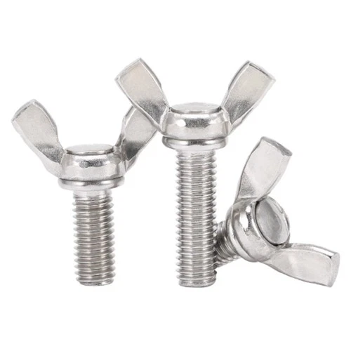 M3 M4 M5 M6 M8 M10 M12 Wing Bolts Thumb Screw A2 Stainless Butterfly Wing Screws - Picture 3 of 6