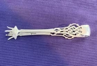 RLB Rogers Lunt Bowlen STERLING SILVER Chippendale Sugar Tongs 4" Pierced 20 gr.
