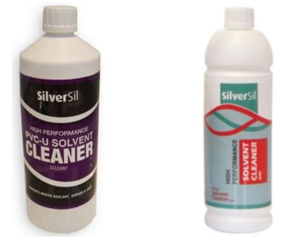 2 x 1 Litre Solvent High Performance Cleaner Window Upvc Plastic Silversil