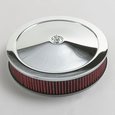 Chrome Air Cleaner Washable Filter Plymouth 55 Fits Edelbrock Carburetors