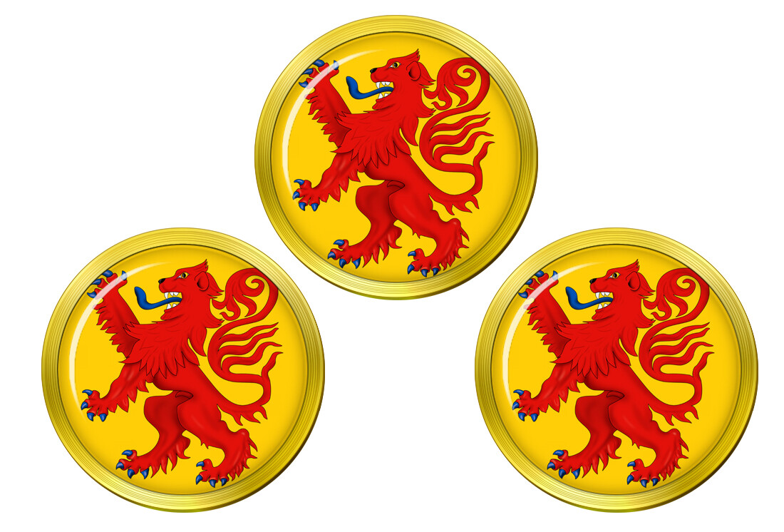 Rampant Lion Golf Ball Markers