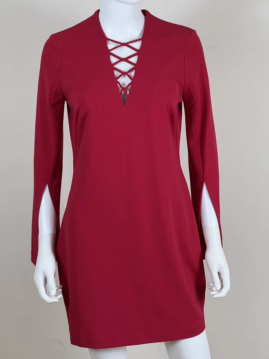 M and s red hotsell dress