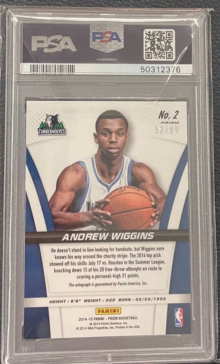 スポーツ選手 Panini Noir Andrew Wiggins RC patch auto Panini Noir Andrew Wiggins RC patch auto - メルカリ