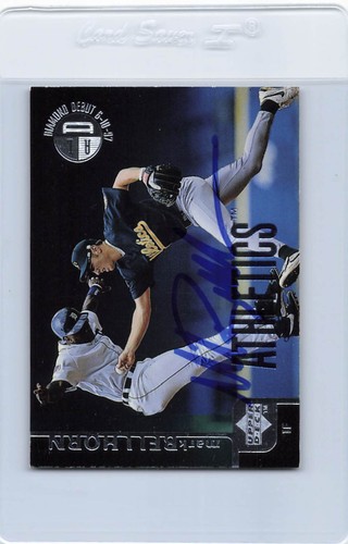 1998 Upper Deck #177 Mark Bellhorn Athletics Signed Auto *H4799