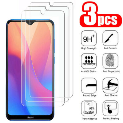 3Pcs HD Tempered Glass Screen Protector For Xiaomi Redmi 10 9T 9 9A 9C 8 8A 7 7A