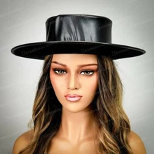 Steampunk Hat Plague Doctor Costume Top Flat Hat Halloween Cosplay Hat Unisex