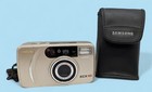 Samsung Ecx 105 35mm Point & Shoot Film Camera with Case & Battery Works