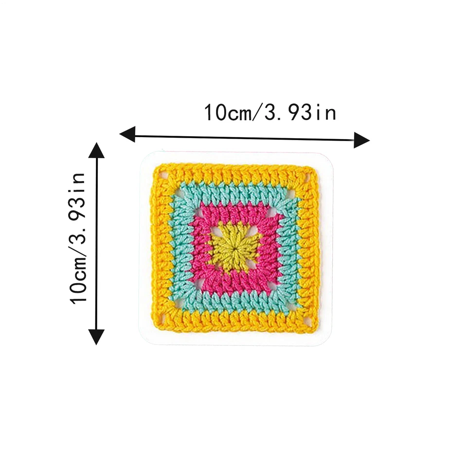 Crochet Kit For Beginners Granny Square Crochet Kit For Adults Includes Croch - image 2 of 4