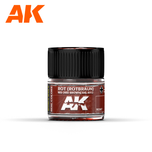 AK INTERACTIVE: Rot (Rotbraun) Red Brown RAL 8012 10ml colore acrilico lacquer R