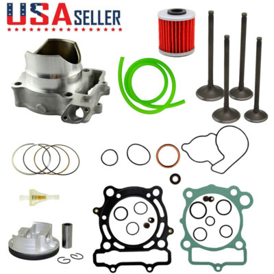 Cylinder Piston Ping Head Gasket Valves Kit for Kawasaki KX250F KXF250 2004-2008