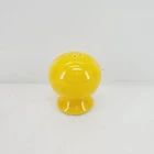 6 hole ROUND BALL BULB SALT / PEPPER SHAKER daffodil yellow FIESTA new
