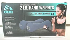 1 Set / Pair of 2 LB's Each Hand Weights Soft Contour Grip RBX RBX-SC1002