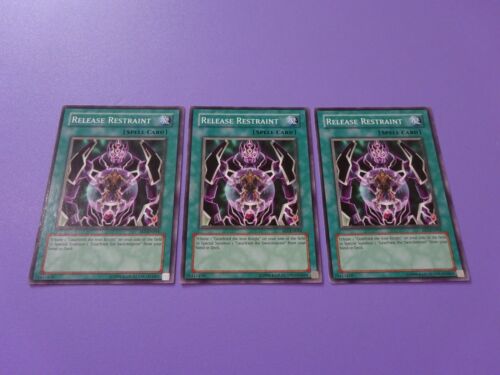 Yu-Gi-Oh! 3 X Release Restraint - Unlimited Edition FET-EN044 Playset - Picture 1 of 6