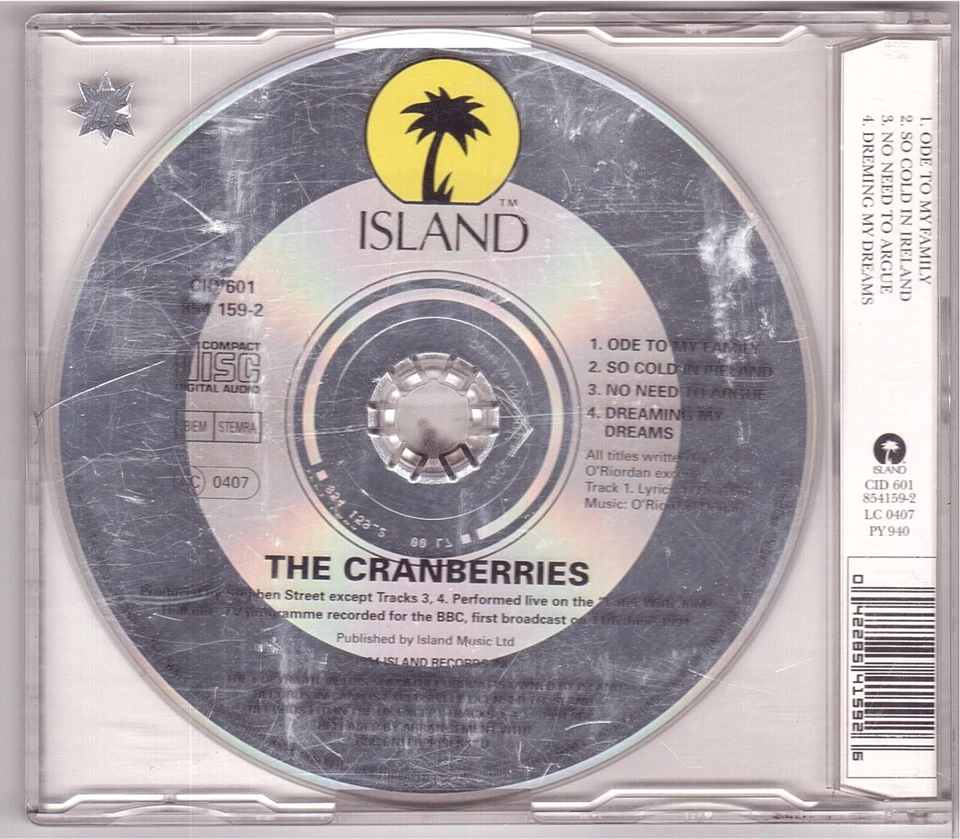 The Cranberries - Ode To My Family (Maxi-CD 1994) - Bild 2 von 2