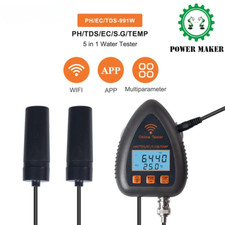 PH Meter PH TDS EC S.G Temp Water Quality Tester Hydroponics Data Logger Monitor