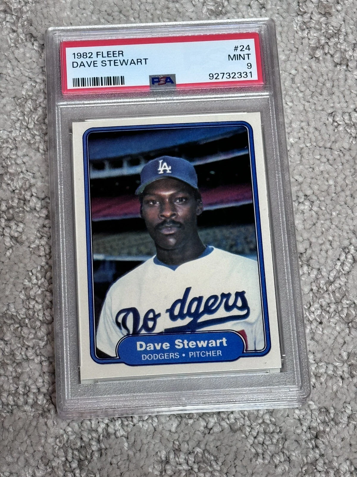 Dave Stewart trading card