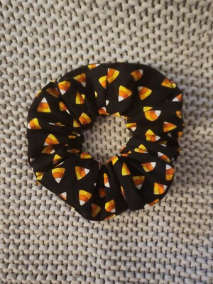  Handmade Hair Scrunchie  Candy Corn Theme