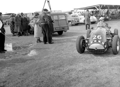 Charles Boulton Driving A Connaught A Type 1951 Old Motor Racing Photo