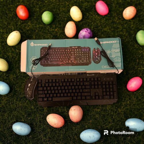 HAVIT HV-KB558CM Rainbow Backlit Gaming Keyboard and Mouse Combo - Black - Picture 2 of 2