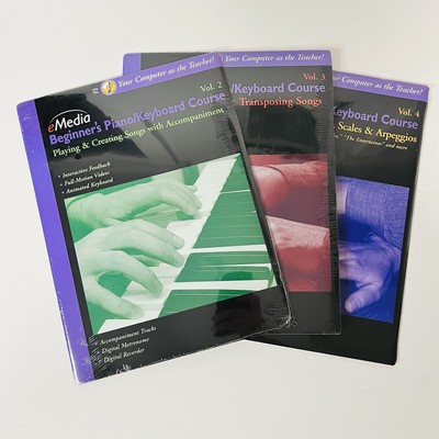 Beginner's Piano/Keyboard Course Vol 2-4 SEALED Music Instruction DIY Song NEW