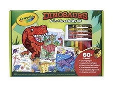 Dinosaur 5-in-1 Art Kit Dinosaur Toys Alternative Gift for Kids, Ages 4, 5, 6, 7