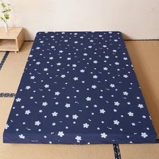 4" Thick Twin Full Queen Japanese Floor Mattress Foldable Futon w/ Cover Bedroom